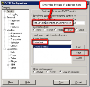 AWS EC2 Run Putty c AWS EC2 Run Putty c