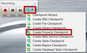 testcomplete property checkpoint