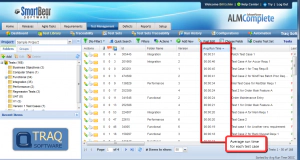 average run time for each test case