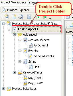 TestComplete Project Test Items