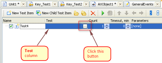 TestComplete Project Test Items