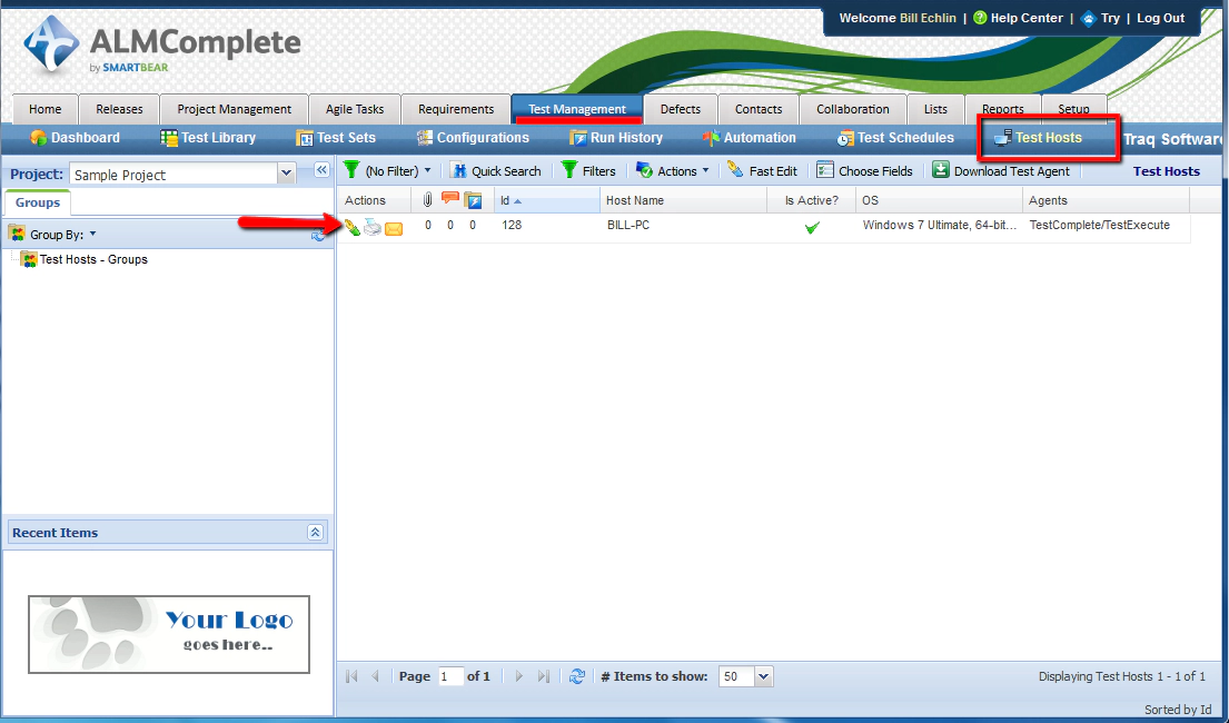 Test Agent List in QAComplete Test Agent List in QAComplete