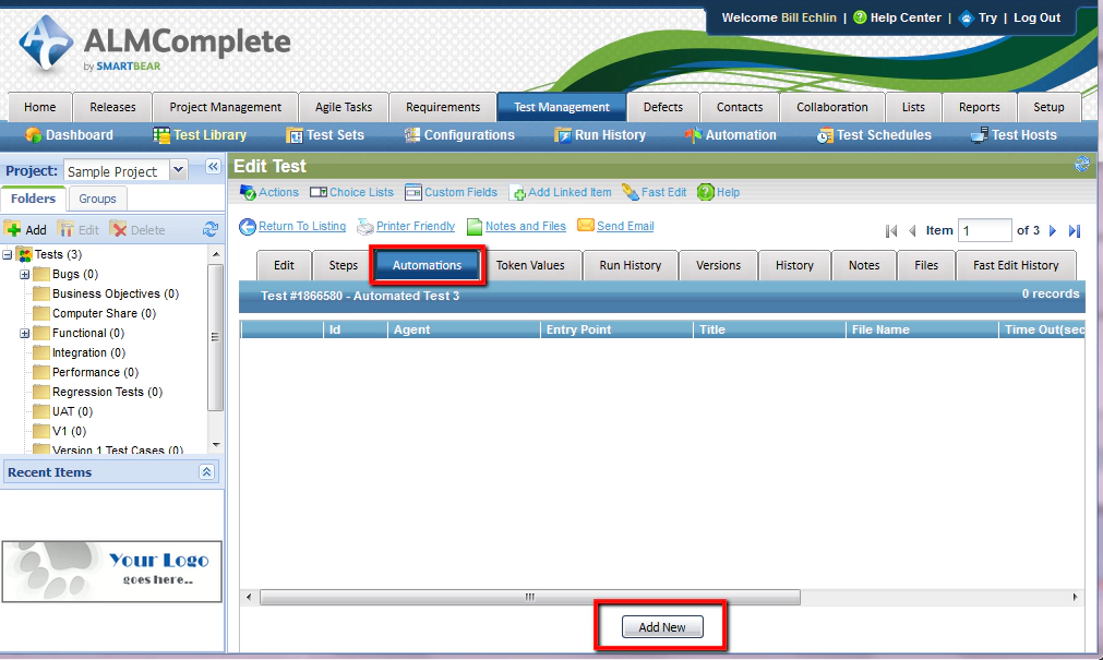 Add New Automation in QAComplete Add New Automation in QAComplete