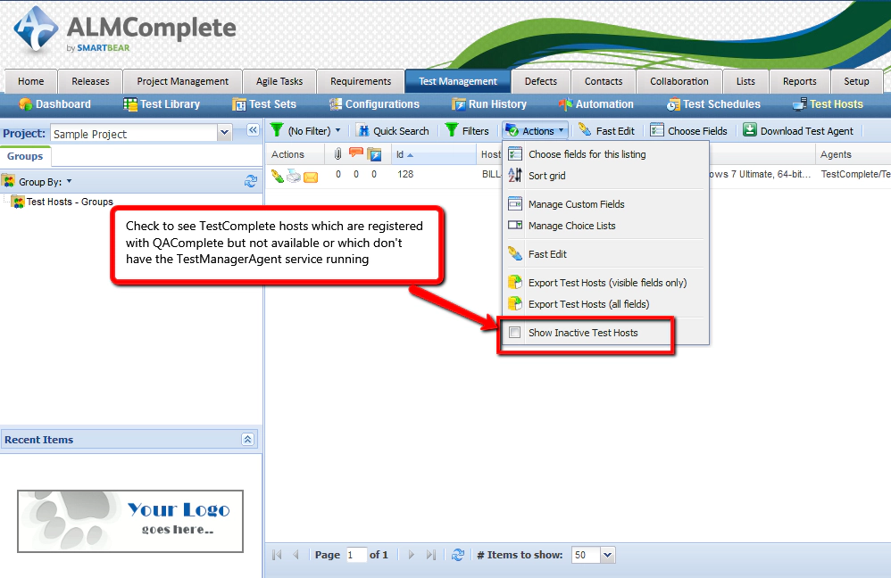 Show Active Hosts Show Active Hosts