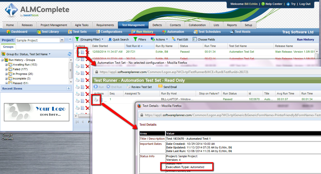 Test Run type in QAComplete
