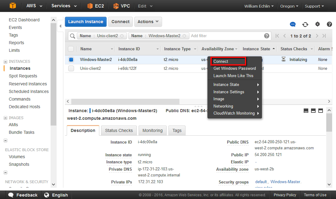 BTS module2 img3 AWS RDP Connect