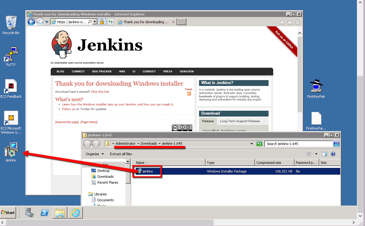 BTS-module2-extract-Jenkins-installer