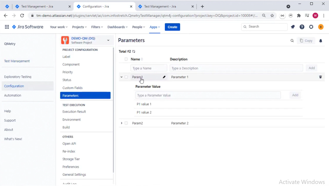 Adding And Modifying Parameters Adding And Modifying Parameters