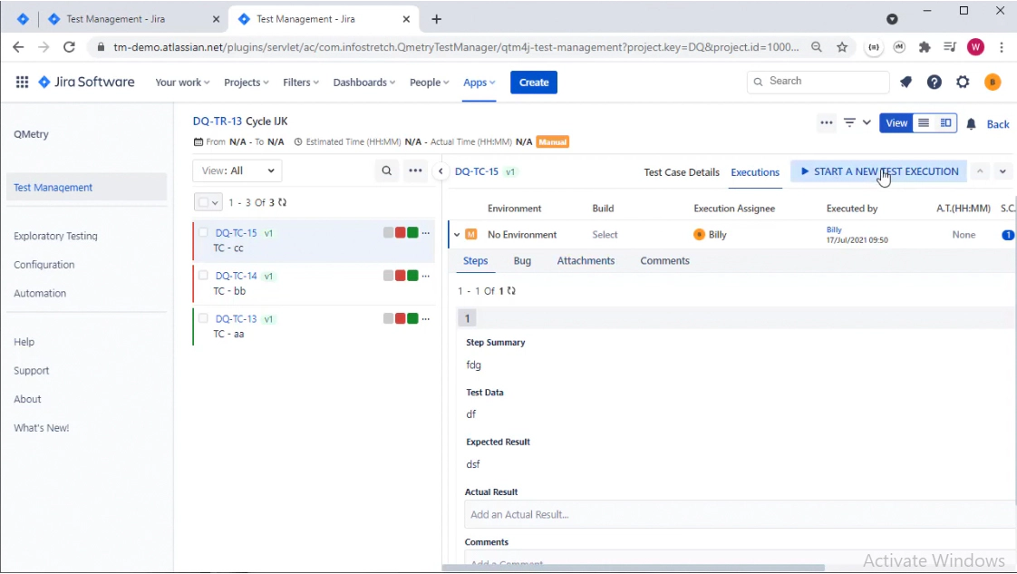 Rerunning A Test Case Rerunning A Test Case