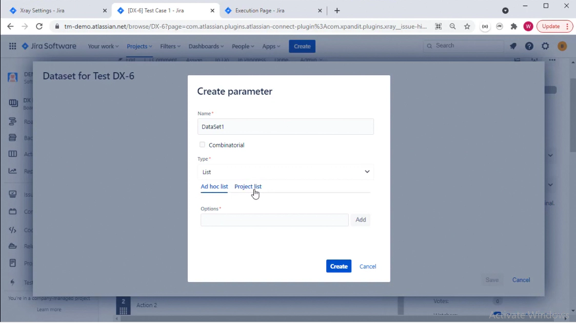 Creating Parameter Or Dataset Creating Parameter Or Dataset