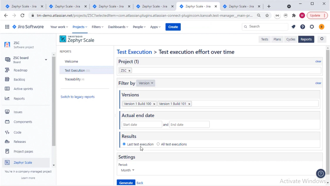 Reporting Latest Test Execution Reporting Latest Test Execution