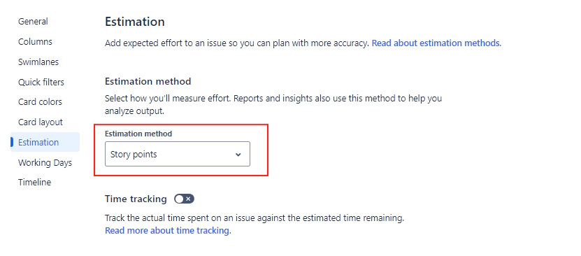 Board Config Set To Track Story Points Board Config Set To Track Story Points