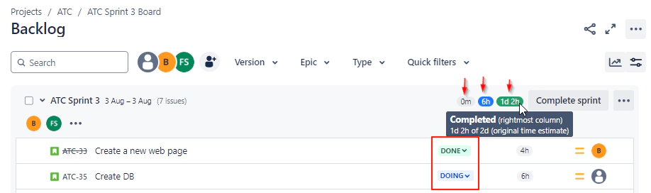 Issue Status Categories on Backlog Issue Status Categories on Backlog
