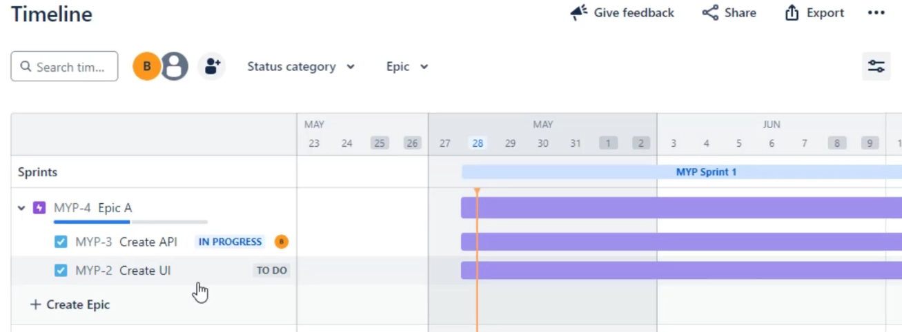 Jira Timeline/Gantt View Jira Timeline/Gantt View