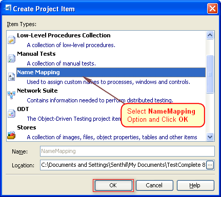 CreateProjectItem