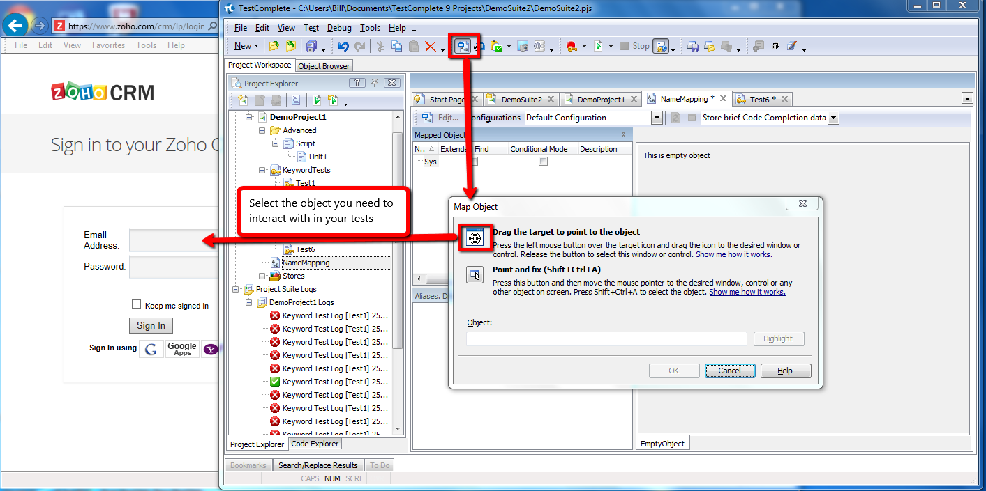 Map Object in TestComplete Map Object In TestComplete
