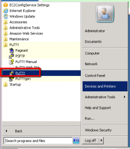 AWS EC2 Run Putty