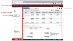 AWS EC2 Management Console 