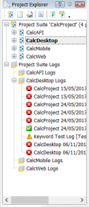 TestComplete log structure