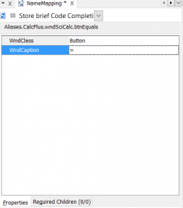 TestComplete Name Map What2