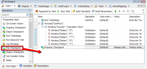 testcomplete property checkpoint