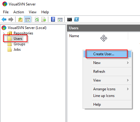 Visual SVN Server Create User