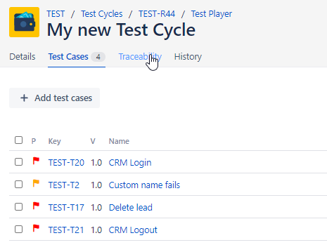 Creating a Test Cycle  Zephyr Scale Server/Data Center Documentation